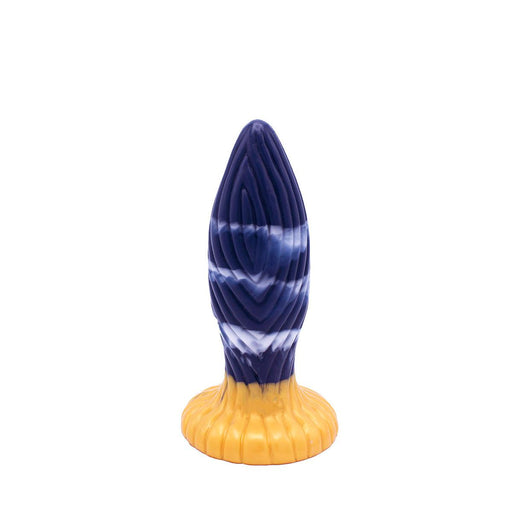 Kiotos Monstar - Buttplug - Anaal Dildo Beast 39 - 17.5 x 5.5 cm - Blauw/Goud/Wit-Laced-up.nl