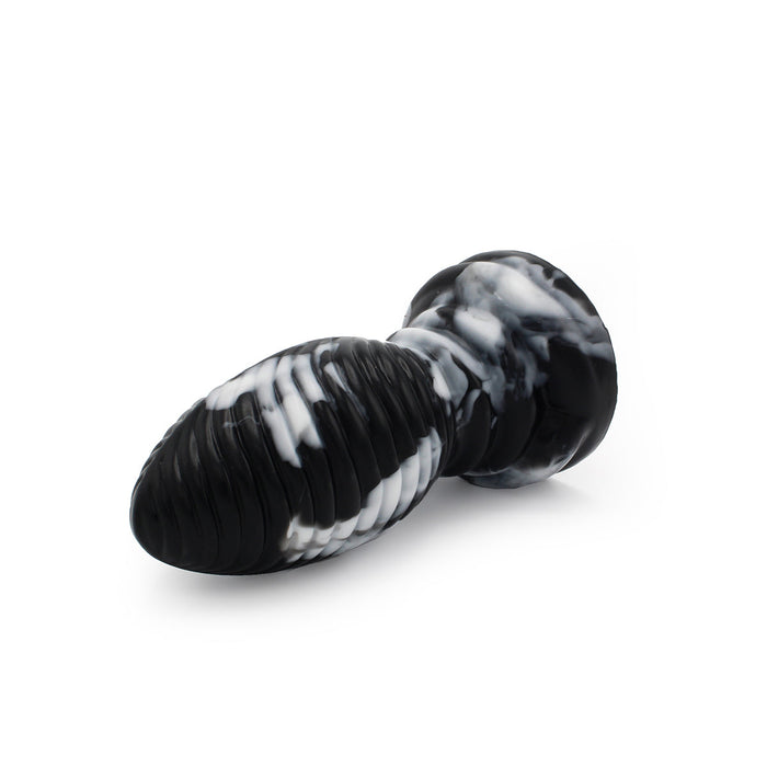 Kiotos Monstar - Buttplug Beast 5 - 16.5 x 6.5 cm - Tie Dye Zwart/Wit-Laced-up.nl