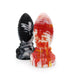 Kiotos Monstar - Buttplug Beast 6 - 16.5 x 6.5 cm - Oranje/Wit/Rood-Laced-up.nl