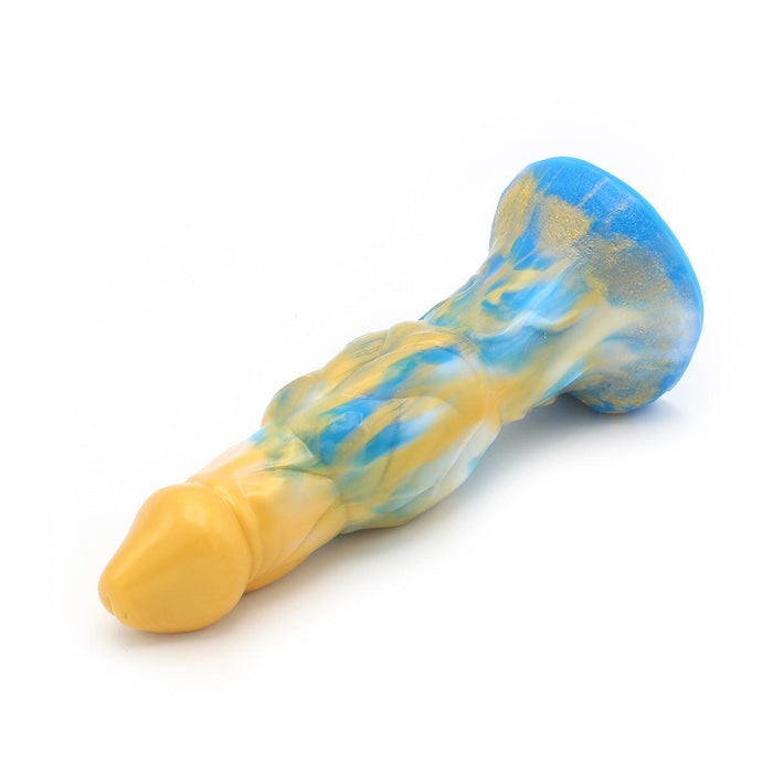 Kiotos Monstar - Dildo Beast 15 - Goud/Blauw/Wit-Laced-up.nl