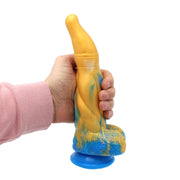 Kiotos Monstar - Dildo Beast 17 - Goud/Blauw/Wit-Laced-up.nl