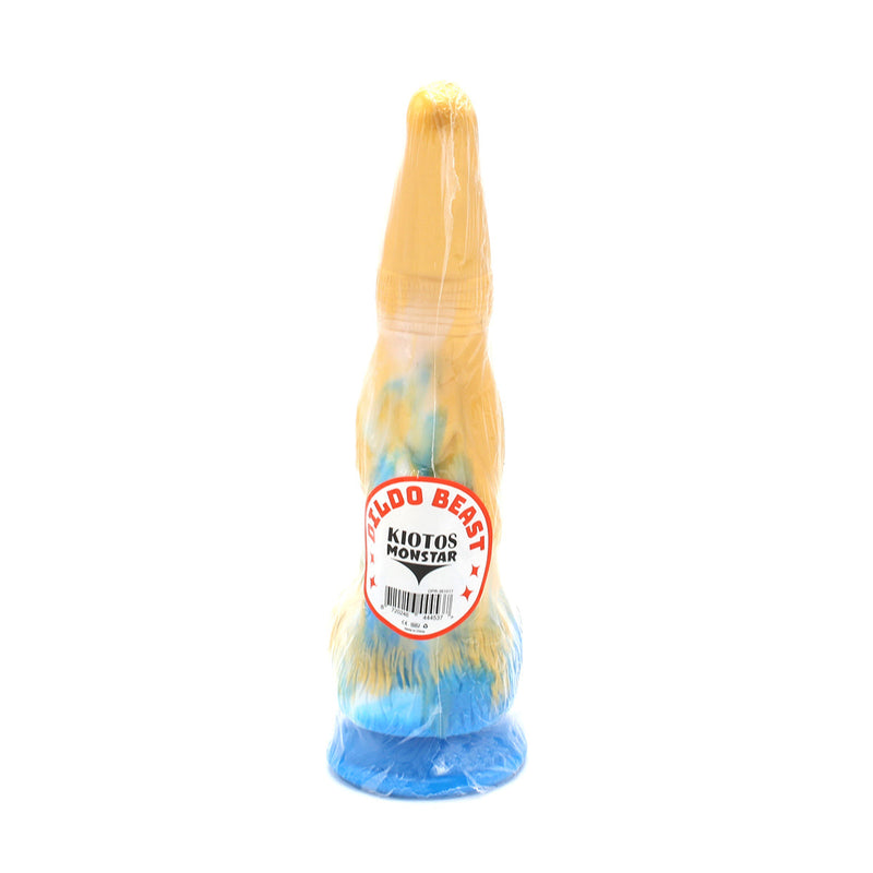 Kiotos Monstar - Dildo Beast 17 - Goud/Blauw/Wit-Laced-up.nl
