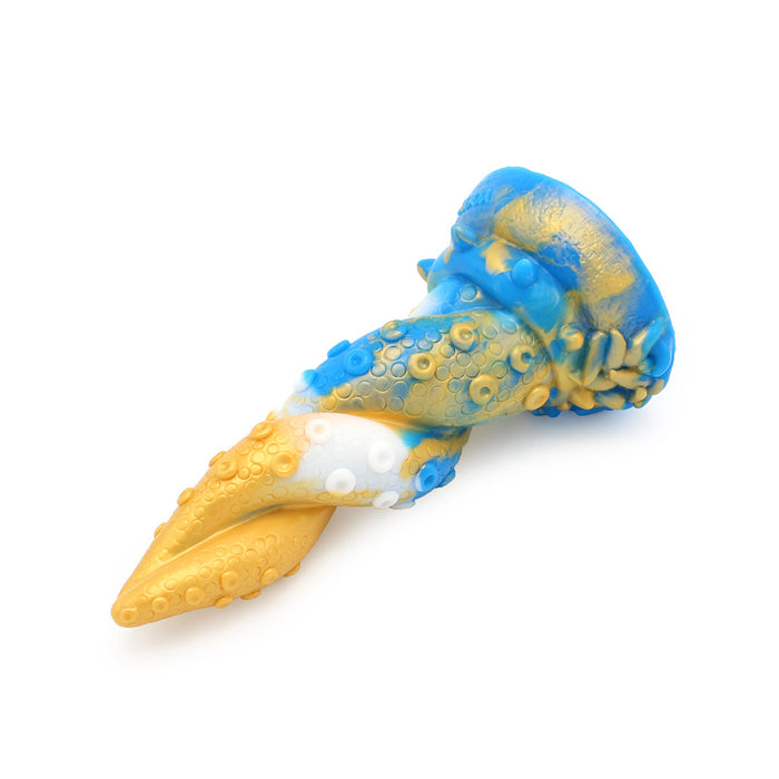 Kiotos Monstar - Dildo Beast 18 - Goud/Blauw/Wit-Laced-up.nl