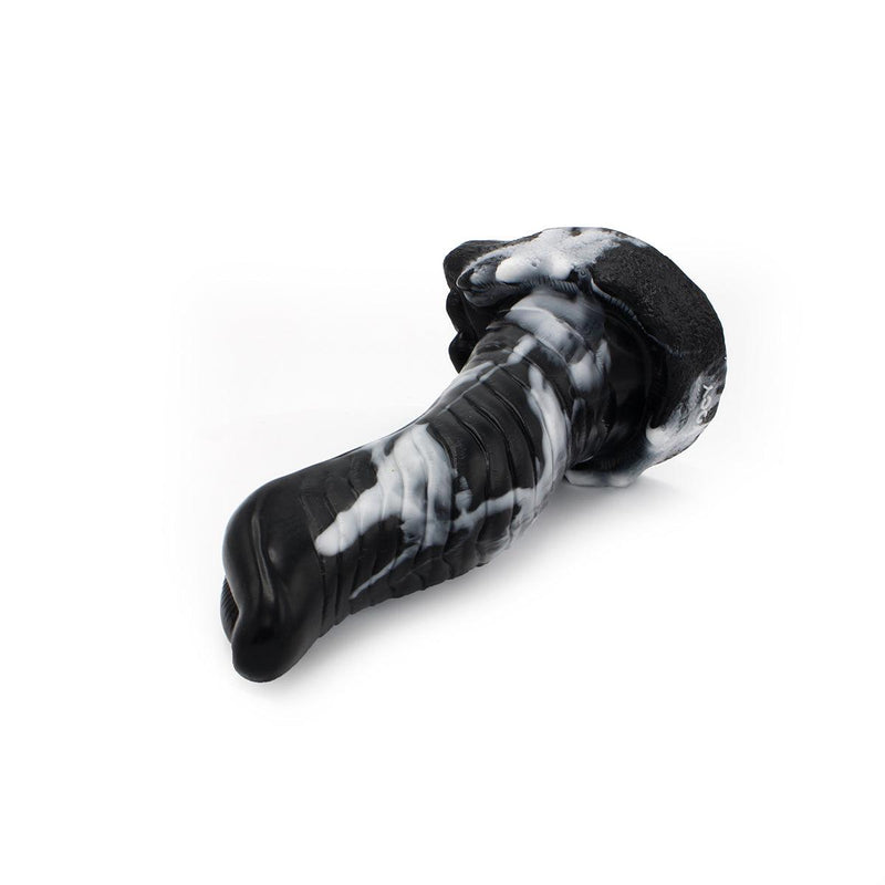 Kiotos Monstar - Dildo Beast 2 Tentacle - 22 x 5 cm - Tie Dye Zwart/Wit-Laced-up.nl