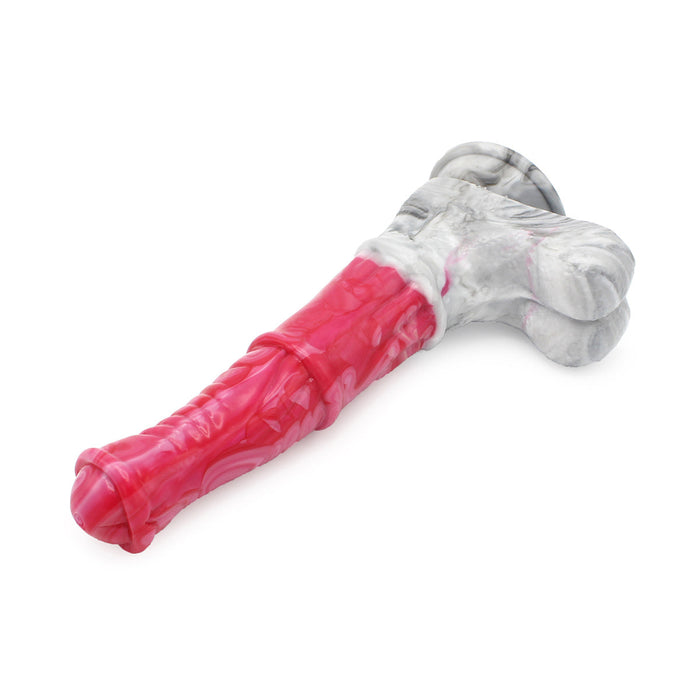 Kiotos Monstar - Dildo Beast 22 - Roze/Grijs/Wit-Laced-up.nl