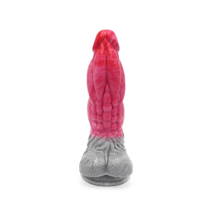 Kiotos Monstar - Dildo Beast 23 - 23,5 x 6,5 cm - Roze/Grijs/Wit-Laced-up.nl