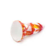 Kiotos Monstar - Dildo Beast 8 - 20.5 x 6.5 cm - Tie Dye Oranje/Wit/Rood-Laced-up.nl