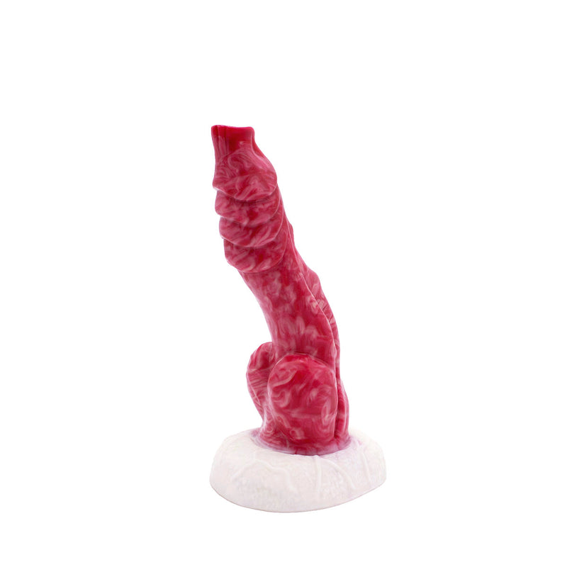 Kiotos Monstar - Fantasie-Dildo Nr. 46 - 20,5 x 3,8 cm - Rosa/Rot/Weiß - Laced-up.nl
