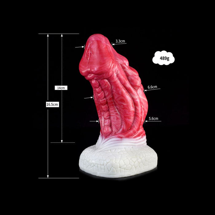 Kiotos Monstar Dildo Beast Nr. 78 Caraxes - Roze/Wit/Grijs-Laced-up.nl
