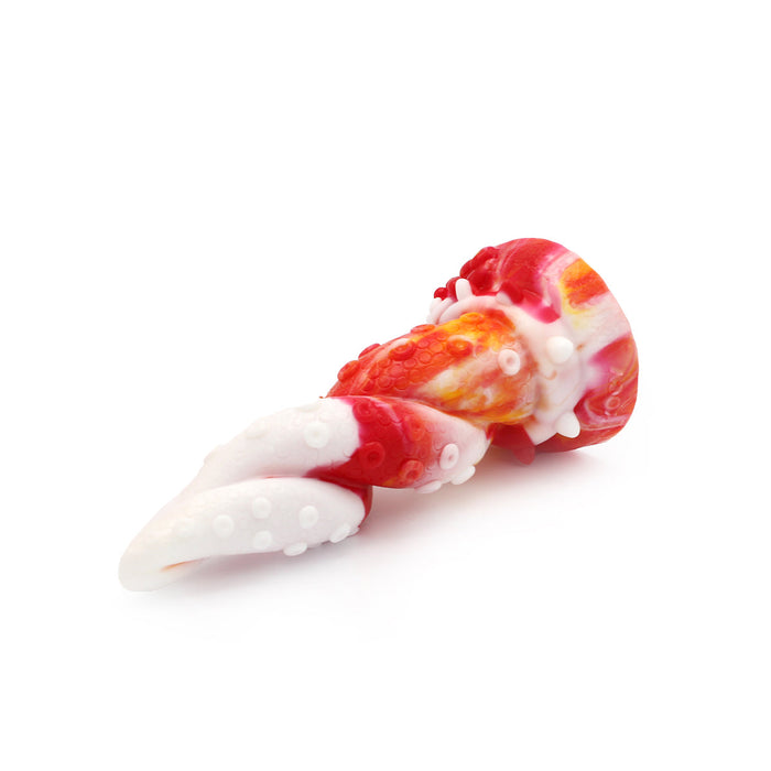 Kiotos Monstar - Dildo Beast OCTOPUS- 18 x 5 cm - Oranje/Wit/Rood-Laced-up.nl