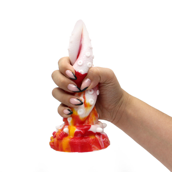 Kiotos Monstar - Dildo Beast OCTOPUS- 18 x 5 cm - Oranje/Wit/Rood-Laced-up.nl
