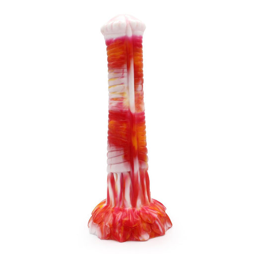 Kiotos Monstar - Fantasie Dildo Nr. 9 - 27 x 5.5 cm - Oranje/Wit/Rood-Laced-up.nl