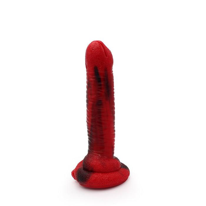 Kiotos Monstar - Dildo Beast Snake 13 - 23.5 x 5 cm - Rood-Laced-up.nl