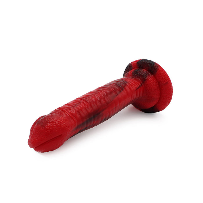 Kiotos Monstar - Dildo Beast Snake 13 - 23.5 x 5 cm - Rood-Laced-up.nl