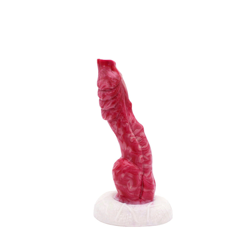 Kiotos Monstar - Fantasie Dildo No. 46 - 20.5 x 3.8 cm - Roze/Rood/Wit-Erotiekvoordeel.nl