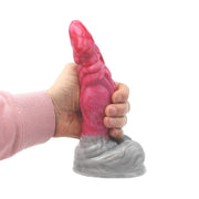 Kiotos Monstar - Fantasie Dildo Nr. 25 - 22 x 6 cm - Roze/Grijs/Wit-Erotiekvoordeel.nl