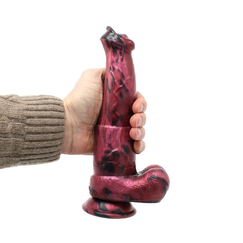 Kiotos Monstar - Fantasie Dildo Nr. 67 - Zwart/Rood-Erotiekvoordeel.nl
