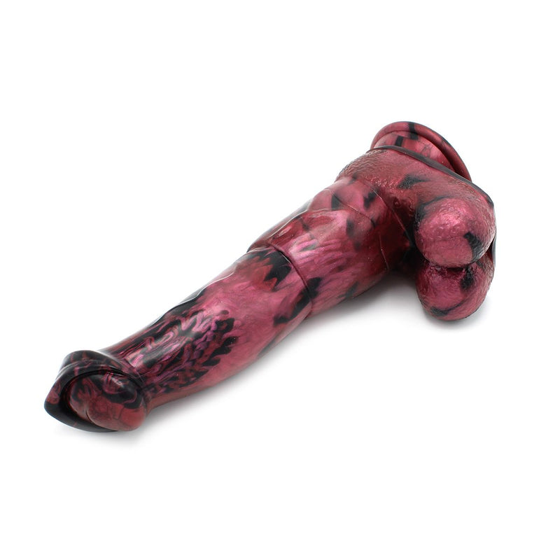 Kiotos Monstar - Fantasie Dildo Nr. 67 - Zwart/Rood-Erotiekvoordeel.nl