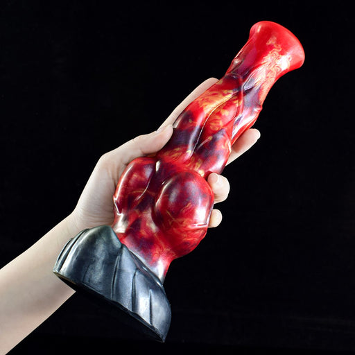 Kiotos Monstar - Fantasie Dildo Nr. 75 - Drogon - Rood/Paars/Zwart-Erotiekvoordeel.nl