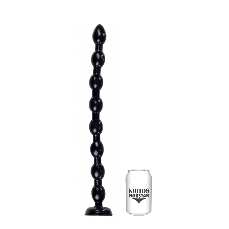 Kiotos Monstar - Mamba Beads - Dildo - Anaal Slang - 48 x 3,5 cm - Zwart-Laced-up.nl