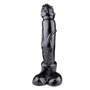 Kiotos Monstar - Tiger - Dildo - 33 x 7,5 cm - Zwart-Laced-up.nl
