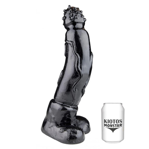 Kiotos Monstar - Tiger - Dildo - 33 x 7,5 cm - Zwart-Laced-up.nl