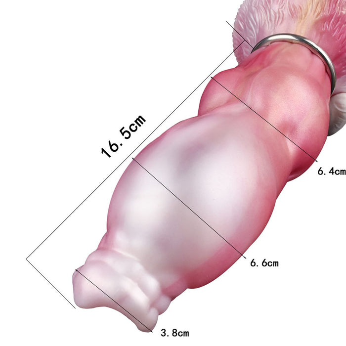 Kiotos Monstar - Vortexwing - Opblaasbare Dildo - Roze/Wit-Laced-up.nl