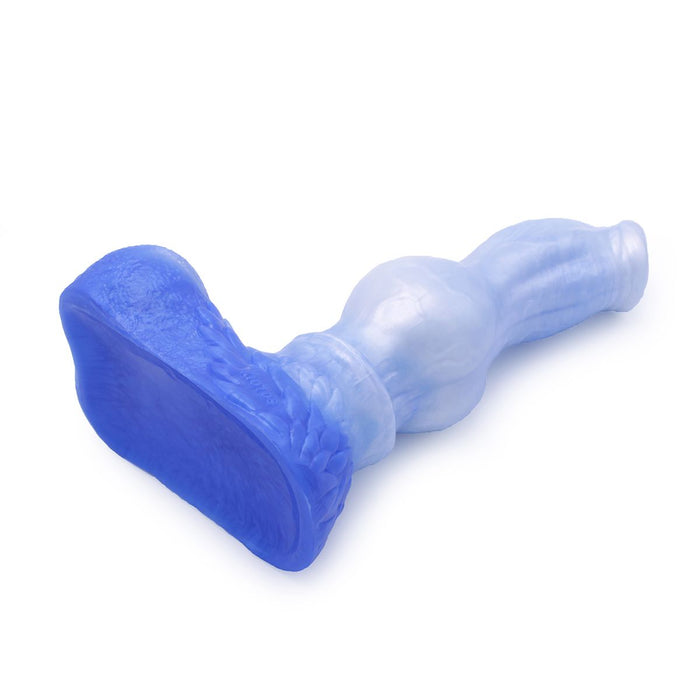 Kiotos Monstar - XXL Dildo Beast No. 57 Michel The Mastiff - Blauw/Wit-Laced-up.nl
