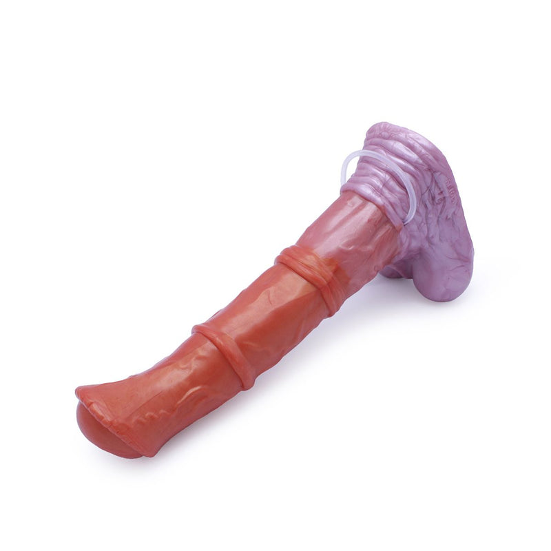 Kiotos Monstar - XXL Squirting Dildo Beast No. 58 Paolo the Pony - Rood/Wit-Laced-up.nl
