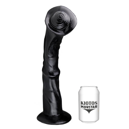 Kiotos Monstar - Zebrastorm - Dildo - 35 x 8,2 cm - Zwart-Laced-up.nl
