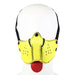 Kiotos - Neopreen Puppy Dog Gag/Mondmasker - Geel-Laced-up.nl