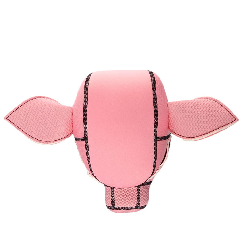 Kiotos - Neopreen Roze Varkentjes Masker/Hood-Laced-up.nl