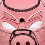 Kiotos - Neopreen Roze Varkentjes Masker/Hood-Laced-up.nl