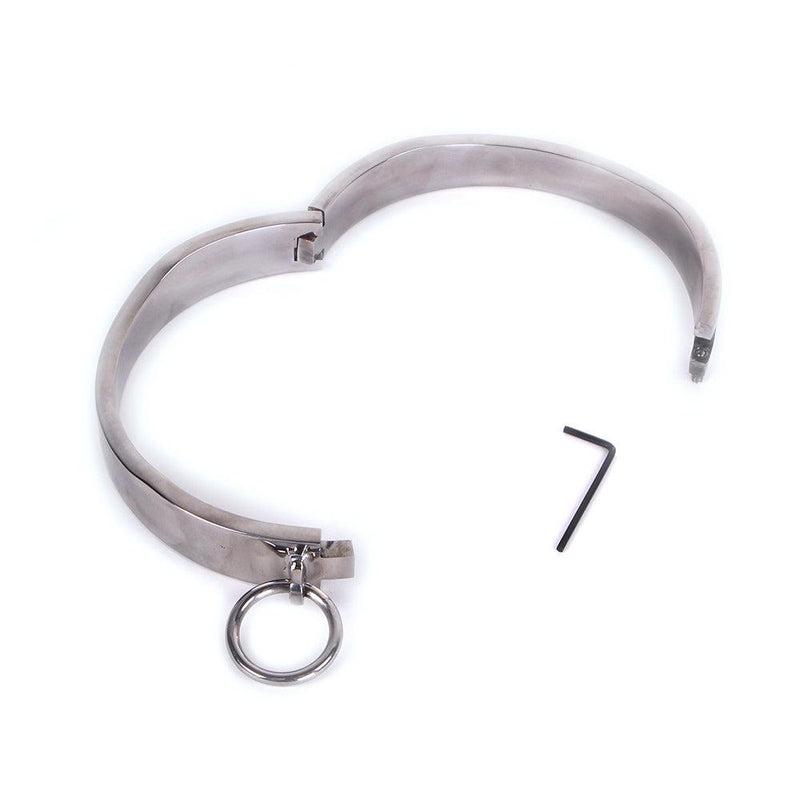 Kiotos - Ovalen Collar - Ergonomische vorm voor draagcomfort - Afsluitbaar - RVS-Erotiekvoordeel.nl