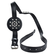 Kiotos - PU-lederen borstenharnasje met ronde noppen-Erotiekvoordeel.nl