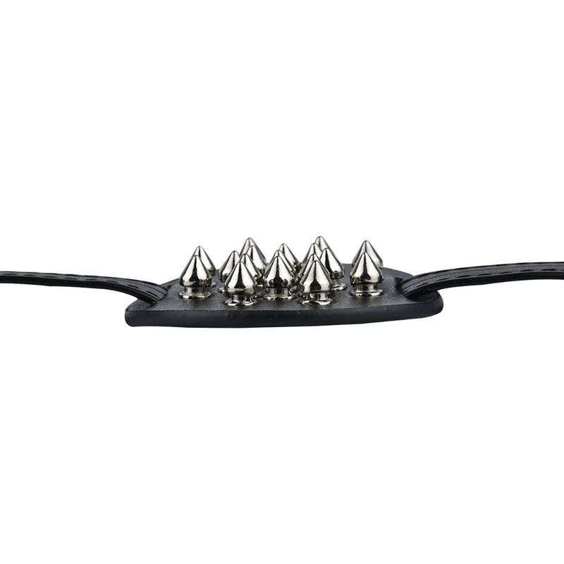 Kiotos - PU-lederen borstenharnasje met scherpe spikes-Erotiekvoordeel.nl