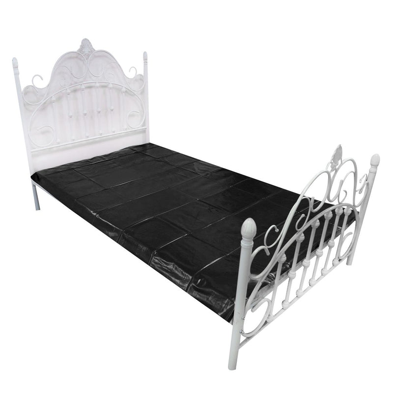 Kiotos - PVC Beddenlaken/Bedbeschermer - Zwart-Laced-up.nl