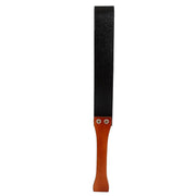 Kiotos - Paddle van PU leer met houten handvat - Bruine Plak - Lengte 30 cm-Erotiekvoordeel.nl