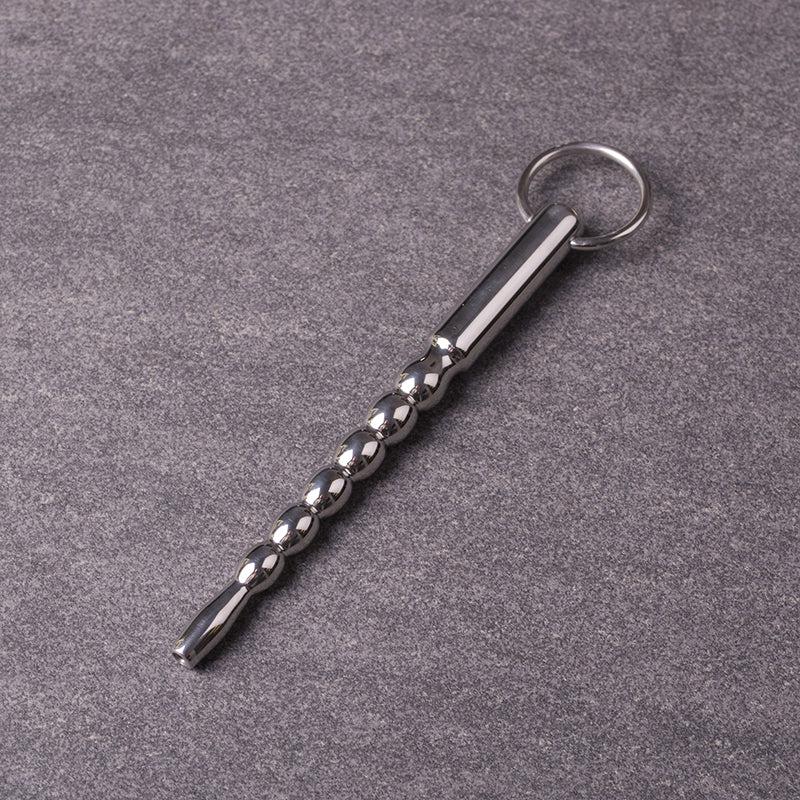 Kiotos - Penis Stick met Balletjes en Trekring - Penis Plug Ø 7 mm-Erotiekvoordeel.nl