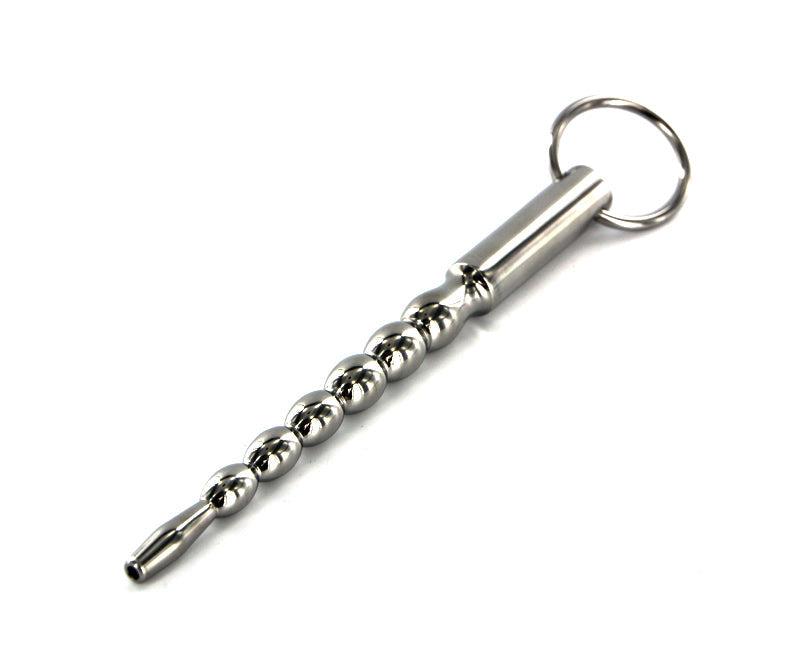 Kiotos - Penis Stick met Balletjes en Trekring - Penis Plug Ø 7 mm-Erotiekvoordeel.nl