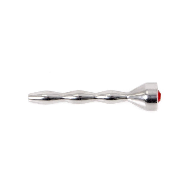 Kiotos - Penis Plug with Red Decorative Stone by Justin - Laced-up.nl
