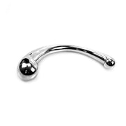 Kiotos - Pure RVS Dildo Curved - Zilver-Erotiekvoordeel.nl