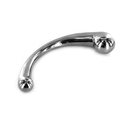 Kiotos - Pure RVS Dildo Curved - Zilver-Erotiekvoordeel.nl