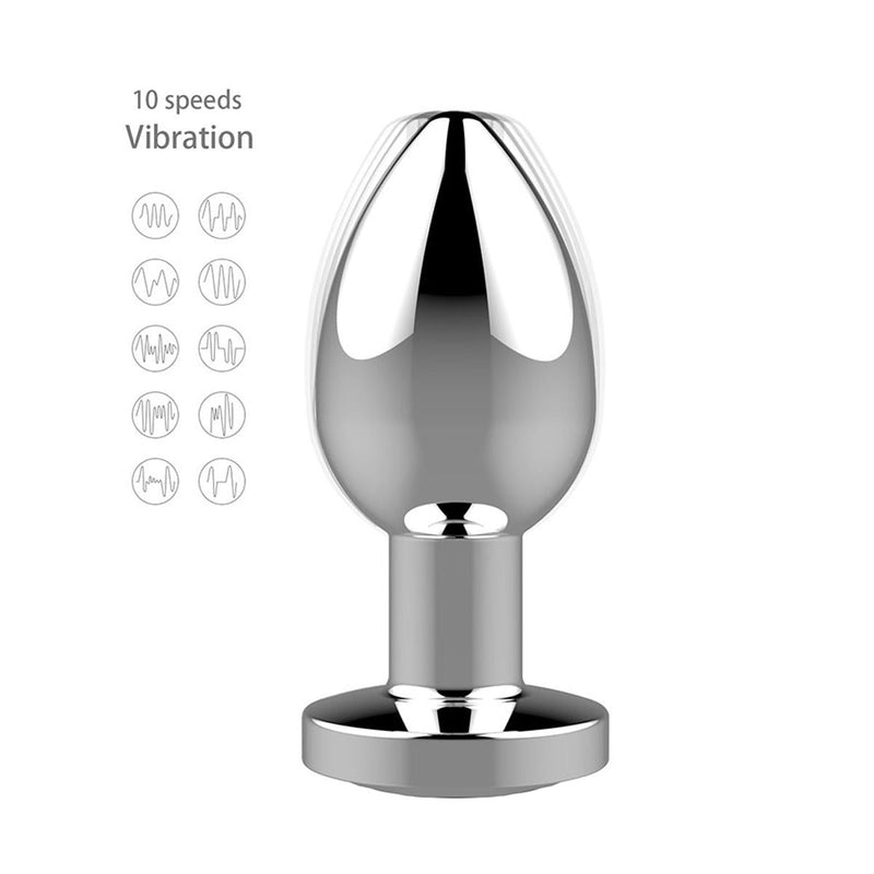 Kiotos - RVS Vibrerende Buttplug Met Afstandsbediening-Laced-up.nl