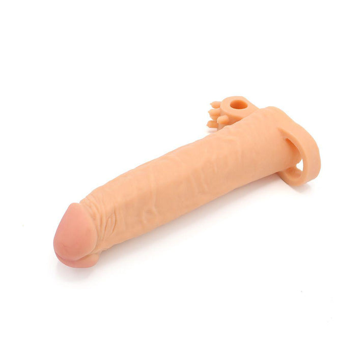 Kiotos - Realistic Penis Sleeve van 19 cm met Vibrator Bullet Houder en Ball Stretcher - Boost Je Intieme Momenten!-Laced-up.nl