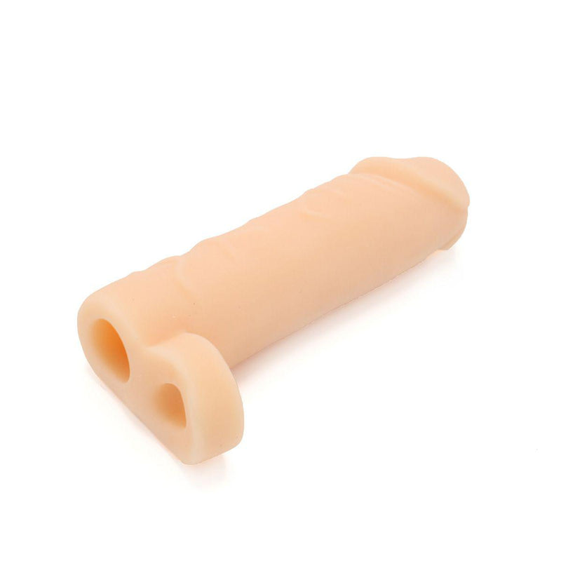 Kiotos - Realistische Penis Sleeve - Extra Soft - Met Ballstretcher - Comfort, Plezier en Extra Omtrek-Laced-up.nl