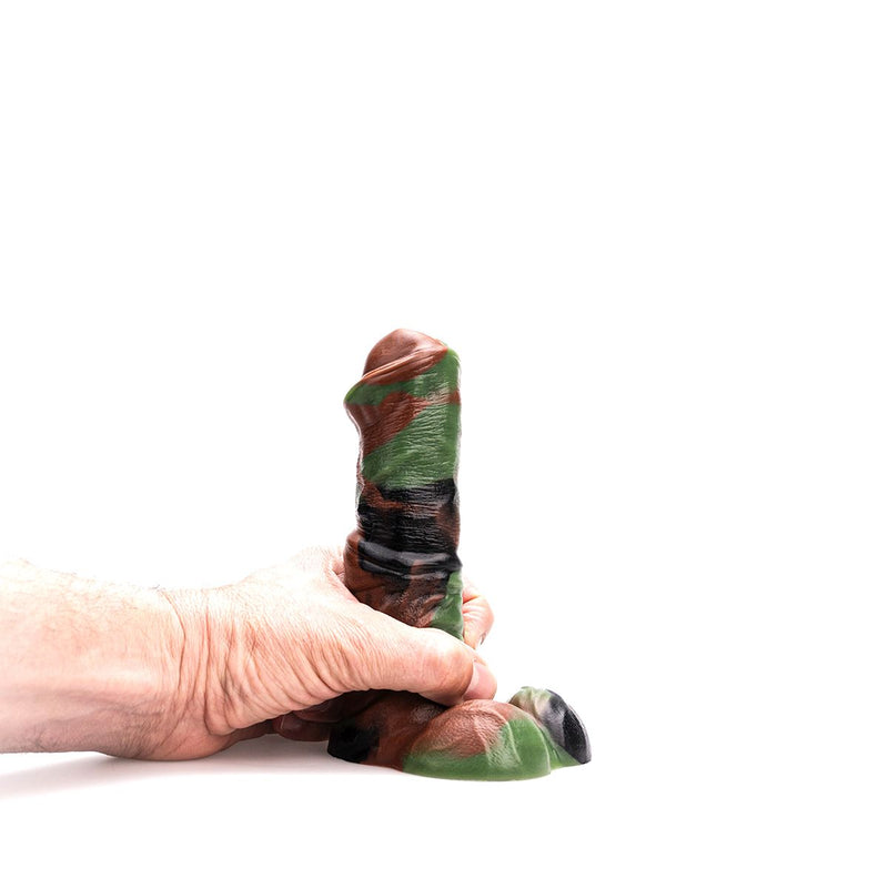 Kiotos Revolt - Dildo Fantasie - Green Army - 01 - Small - 16,5 x 5 cm-Erotiekvoordeel.nl