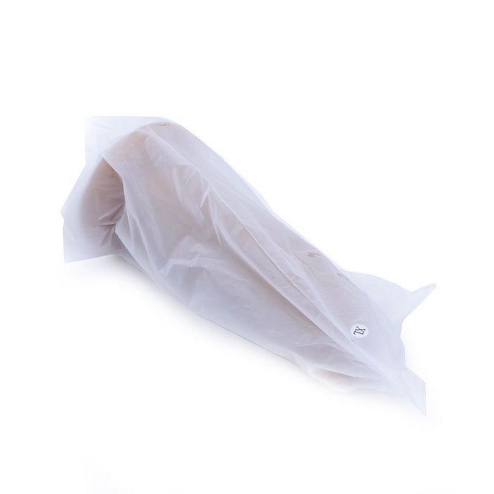 Kiotos - Ribbed Penis XL Shinny Flesh Suction Dildo - Amazing Shinny Gold/Flesh Silicone - 8 cm diameter x 30 cm lang-Laced-up.nl