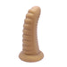 Kiotos - Ribbed Penis XL Shinny Flesh Suction Dildo - Amazing Shinny Gold/Flesh Silicone - 8 cm diameter x 30 cm lang-Laced-up.nl