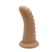 Kiotos - Ribbed Penis XL Shinny Flesh Suction Dildo - Amazing Shinny Gold/Flesh Silicone - 8 cm diameter x 30 cm lang-Laced-up.nl